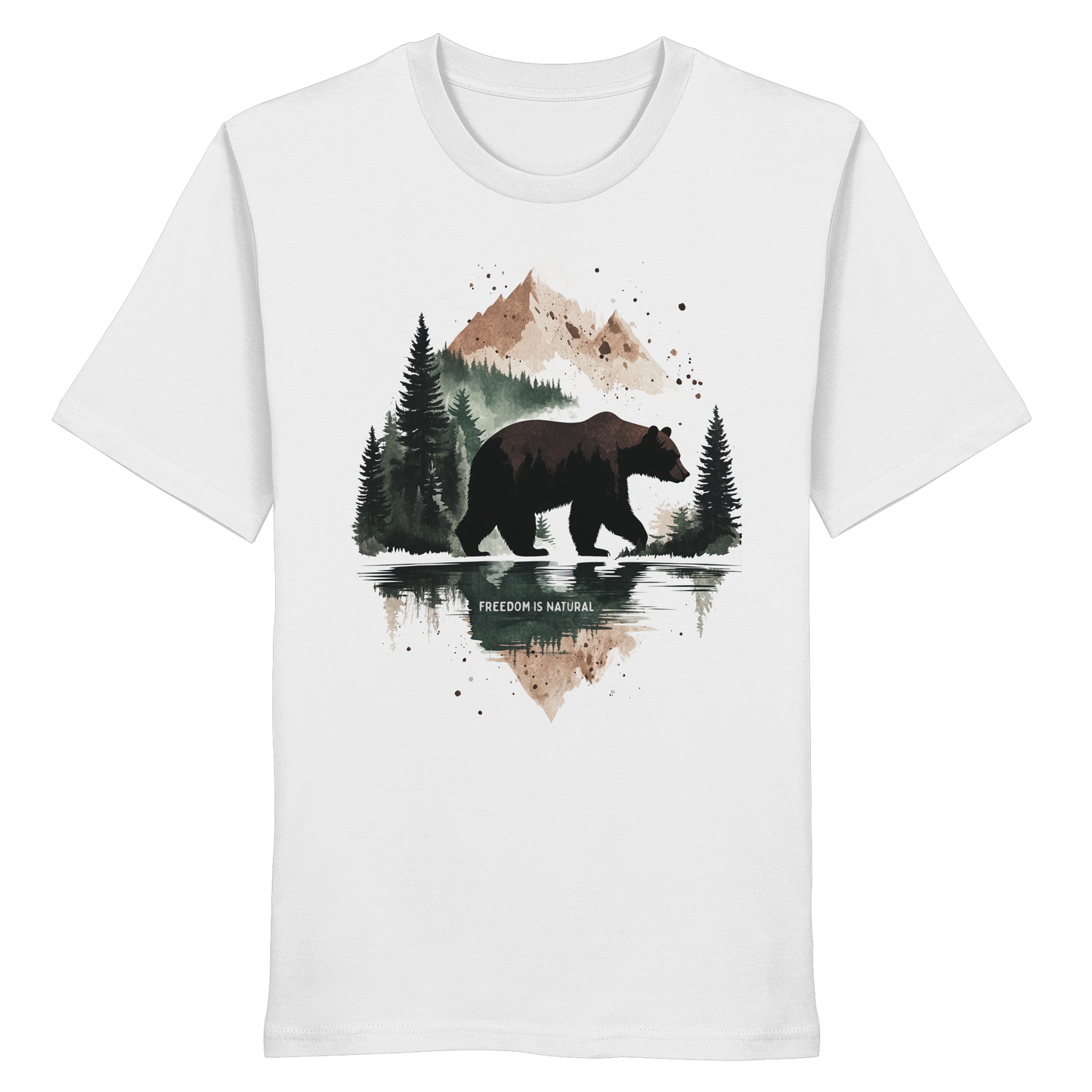 Bär Watercolor Style - Organic Shirt