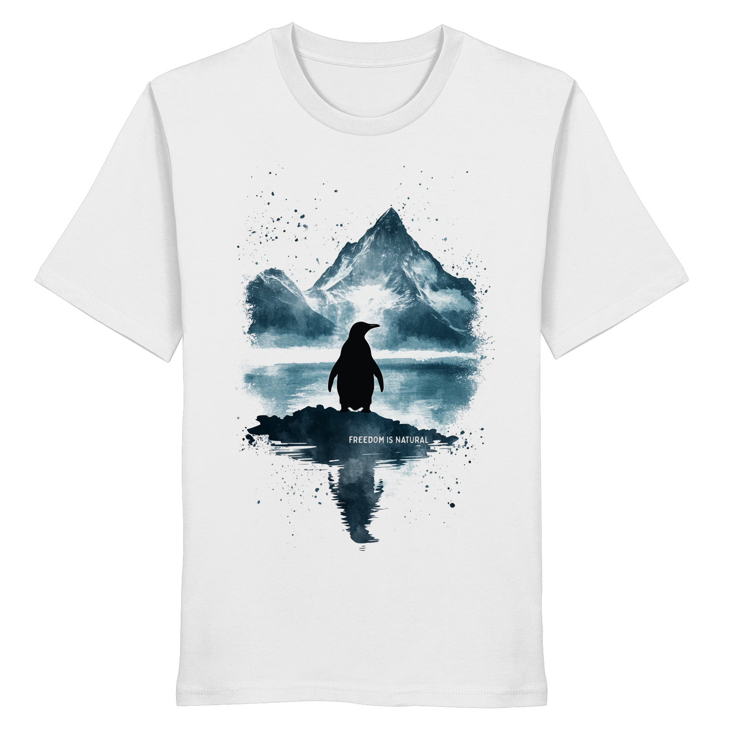 Pinguin Watercolor Style - Organic Shirt