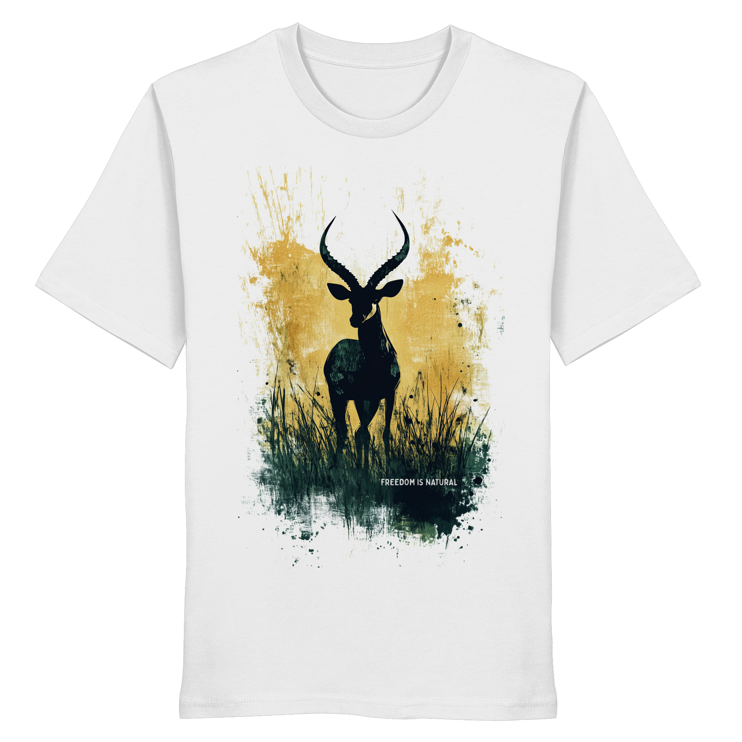 Antilope Watercolor Style - Unisex Organic Shirt