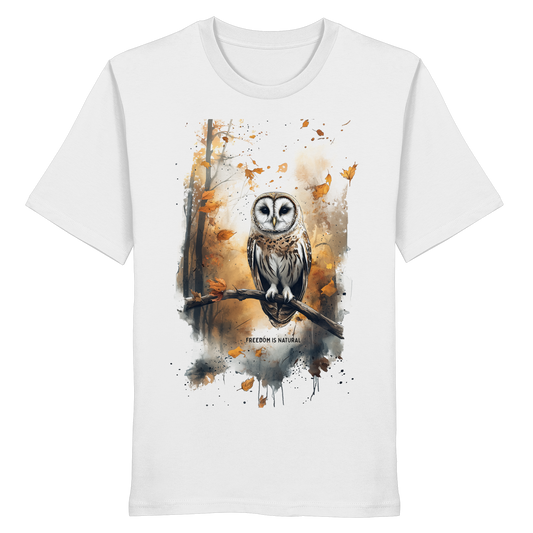 Eule Watercolor Style - Organic Shirt