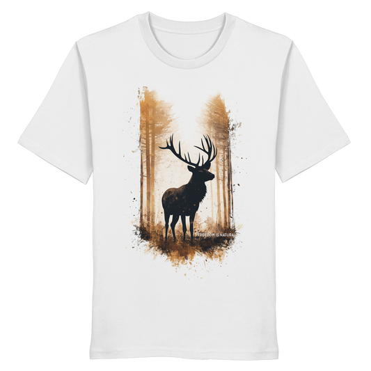 Hirsch Watercolor Style - Organic Shirt