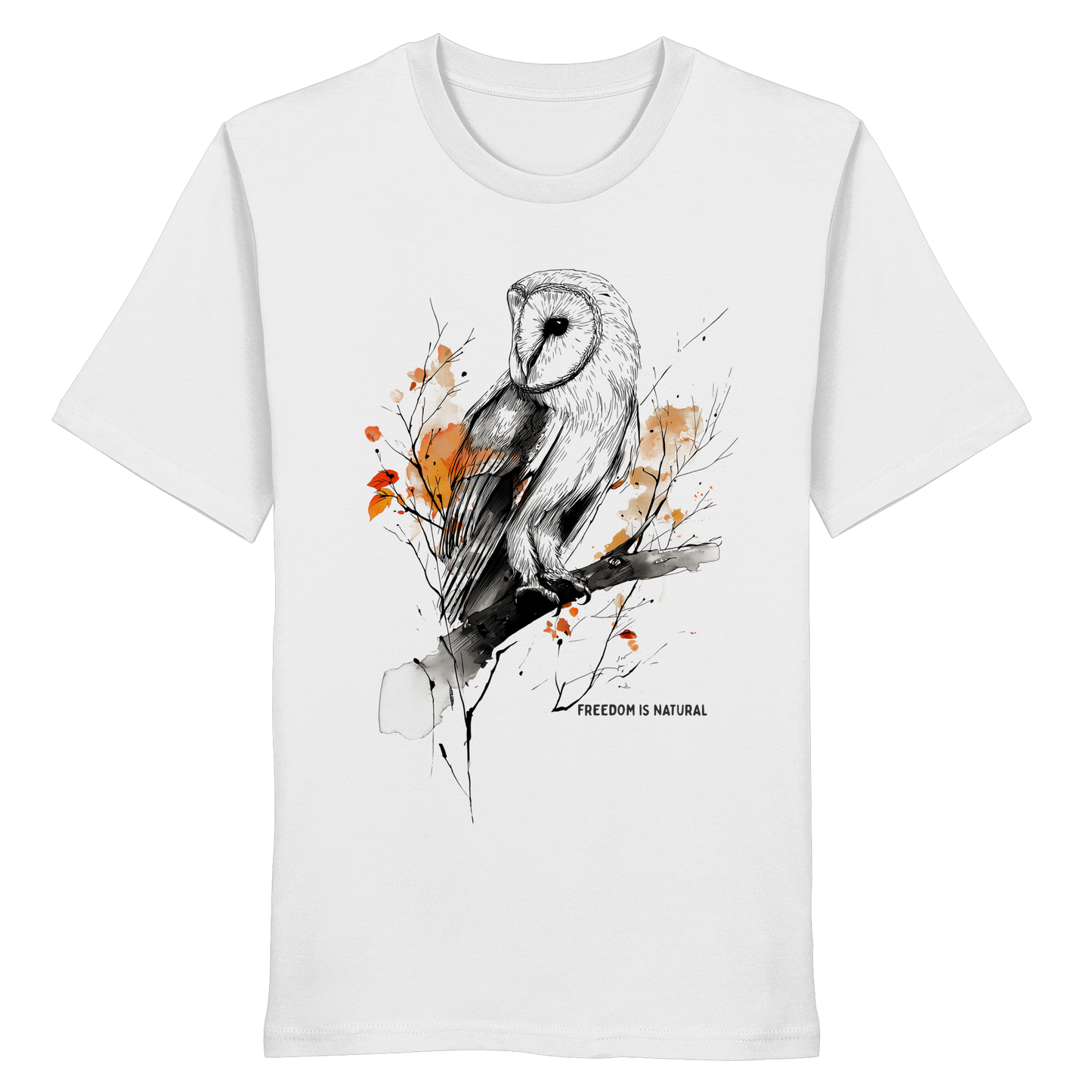 Eule Sketch Art Style - Organic Shirt