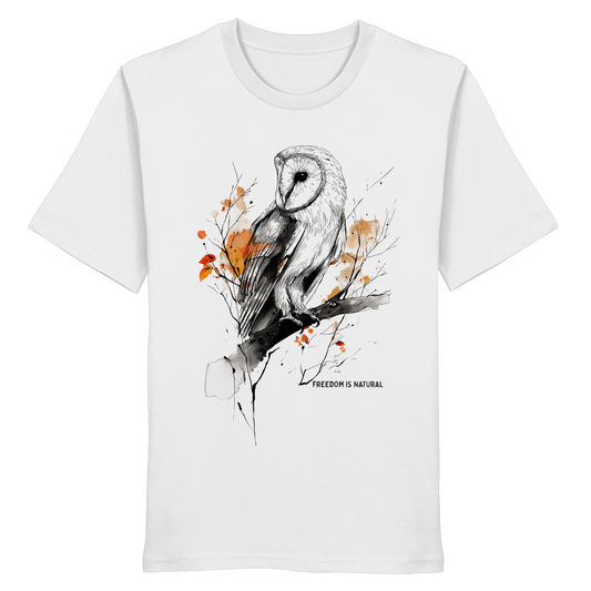 Eule Sketch Art Style - Organic Shirt