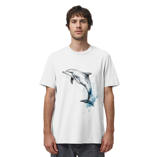 Delphin Watercolor Style - Organic Shirt