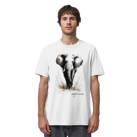 Elefant Sketch Art Style - Organic Shirt