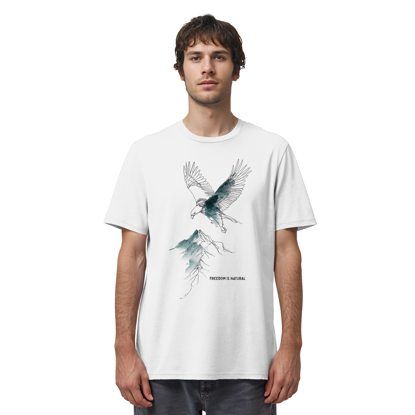 Adler Sketch Art Style - Organic Shirt
