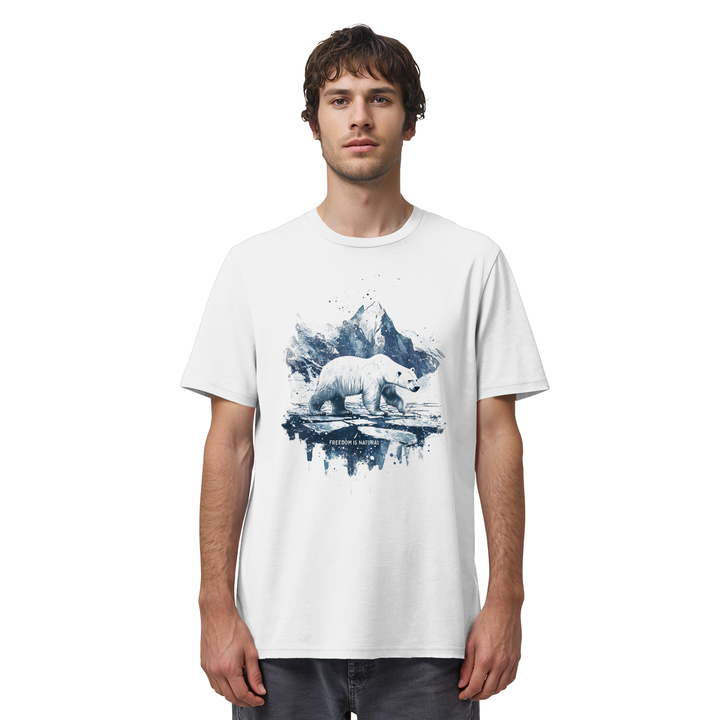 Eisbär Watercolor Style - Organic Shirt
