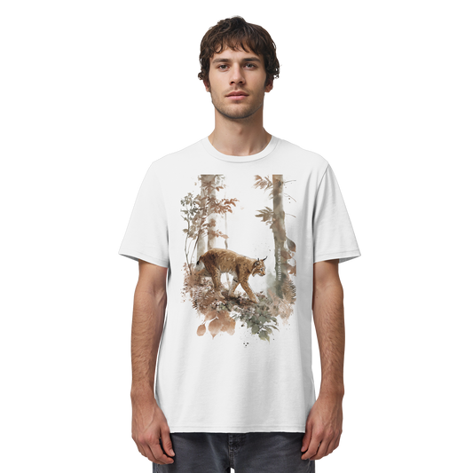Luchs Watercolor Style - Organic Shirt